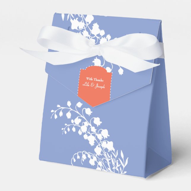 Ballotins Lily de la Valley Party Favor Box (Verso)