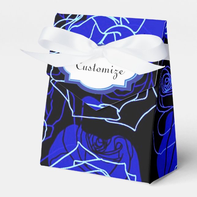 Ballotins L'inaccessible Rose bleu Ballotin de tente florale (Verso)