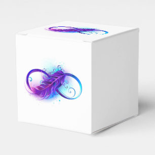 Ballotins L'infini avec plume violette