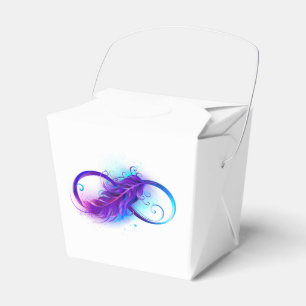 Ballotins L'infini avec plume violette