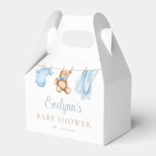 Ballotins Linge Bohème Bleu Poussiéreux Garçon Baby Shower
