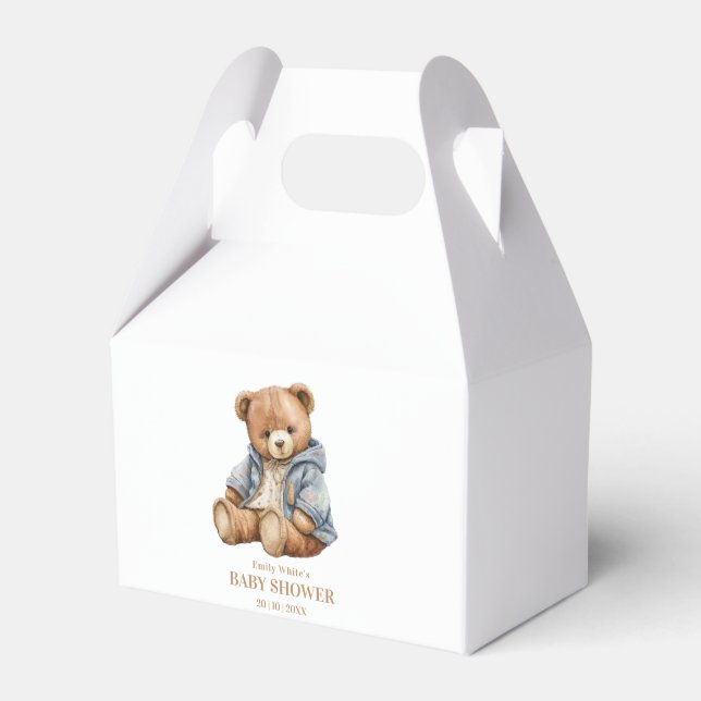 Ballotins L'Invitation Baby shower De L'Ours En Teddy Peut A (Verso)