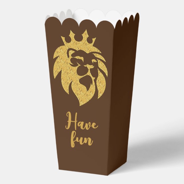 Ballotins Lion Avec Couronne - Or Style 1 (Verso)