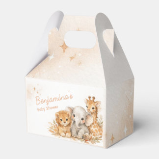 Ballotins Lion Éléphant Girafe Bohème Naturel Neutre Enfant