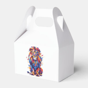 Ballotins Lion géométrique coloré