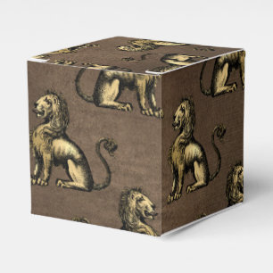 Ballotins Lion vintage en cuivre et or