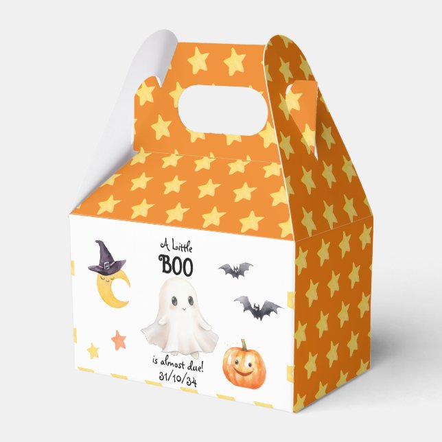 Ballotins Little Boo est presque dû! Baby shower d'Halloween (Verso)