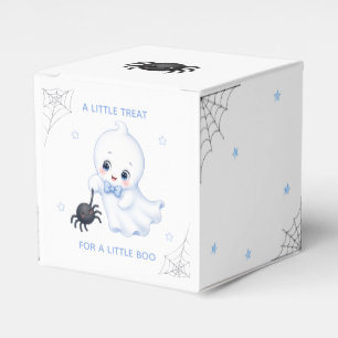 Ballotins Little Boo Ghost Baby Shower Halloween Bleu