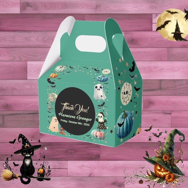 Ballotins Little BOO Ghost Citrouille Baby shower Spooktacul (Little BOO Ghost Pumpkin Spooktacular Baby Shower Favor Boxes)