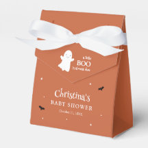 Little Boo Halloween Ghost Orange Baby shower