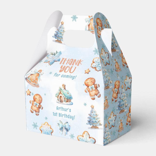 Ballotins Little Cookie Boy Noël 1er anniversaire Merci (Verso)