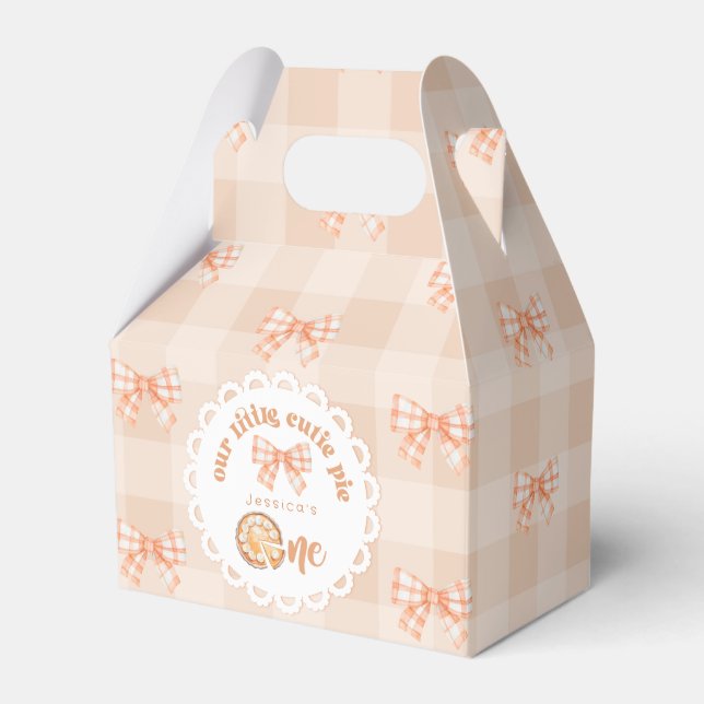 Ballotins Little cutie Pie 1er anniversaire en vichy Merci (Verso)