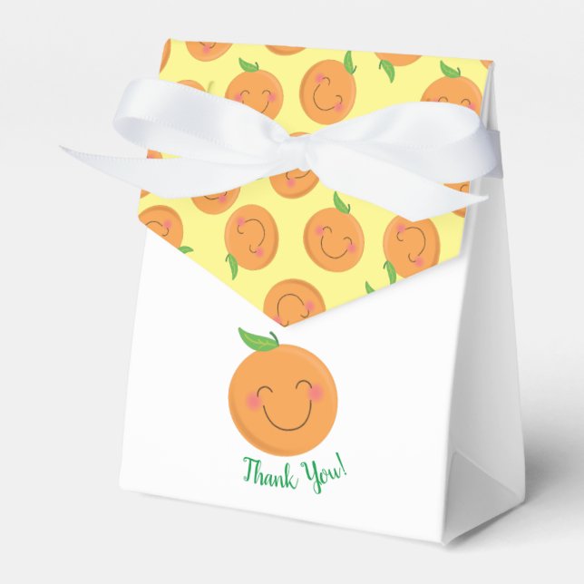 Ballotins Little Cutie Tangerine Baby shower Genre Neutre (Verso)