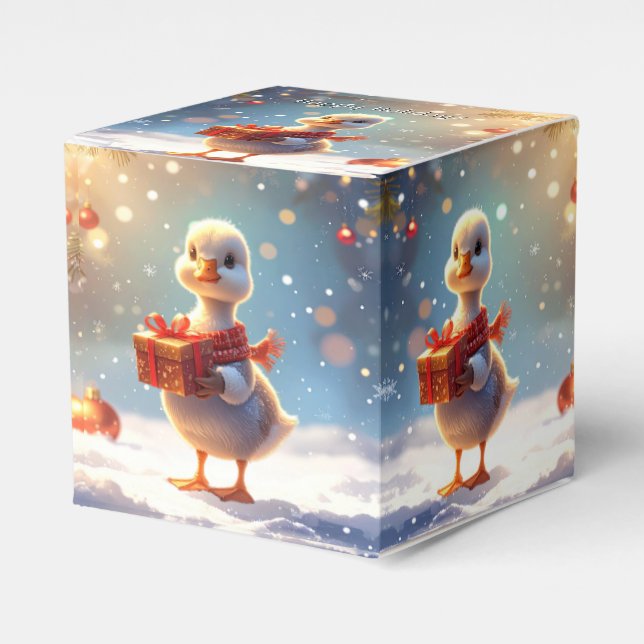 Ballotins Little Duck Holiday Favor Box (Verso)