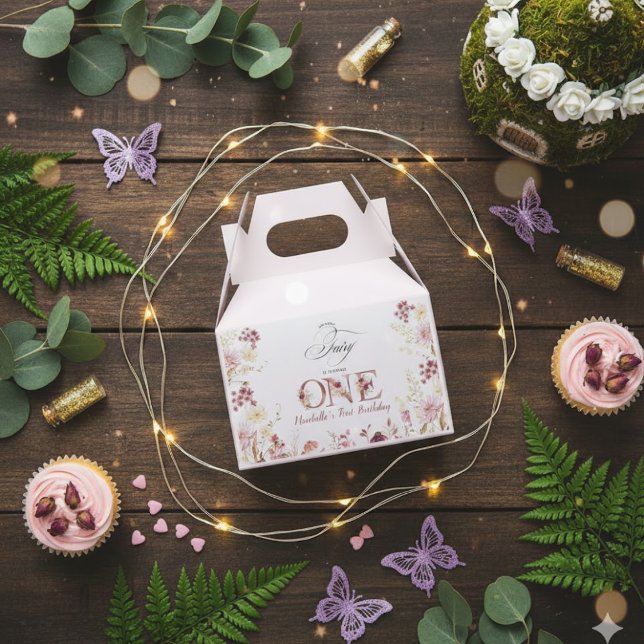 Ballotins Little Fairy Floral Garden First Birthday  (Créateur téléchargé)