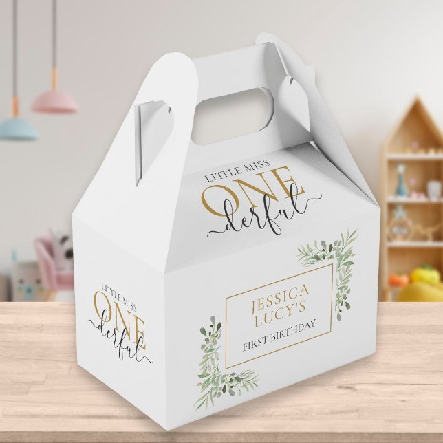 Ballotins Little Miss ONE derful Girl First Birthday mignonn (Créateur téléchargé)