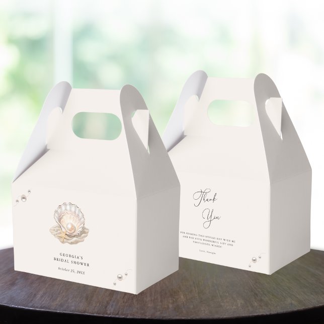 Ballotins Little Pearl Ocean Beach Seashell Girl Baby shower (Créateur téléchargé)