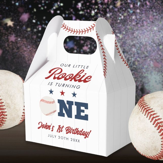 Ballotins Little Rookie Baseball 1st Birthday (Little Rookie Baseball 1st Birthday Favor Boxes)