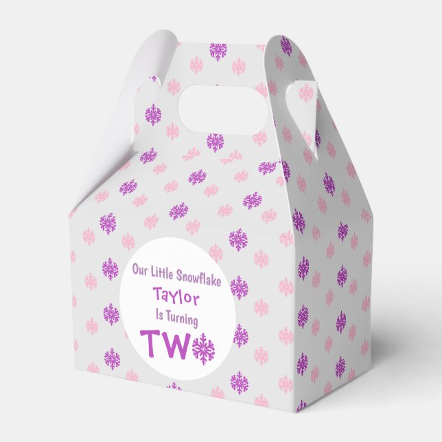 Ballotins Little Snowflake 2e anniversaire (Verso)