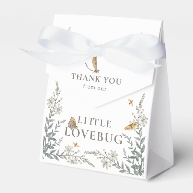 Ballotins Little Vintage Love Bug Favor Box (Verso)