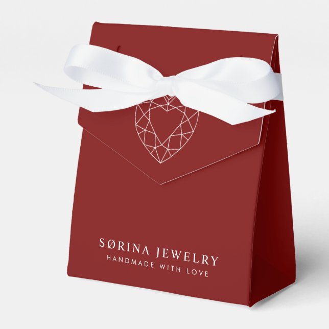 Ballotins Logo de bijoux Sørina Emballage cadeau Ruby (Verso)