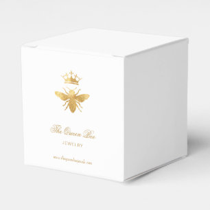 Ballotins logo de fausse reine abeille en feuille d'or