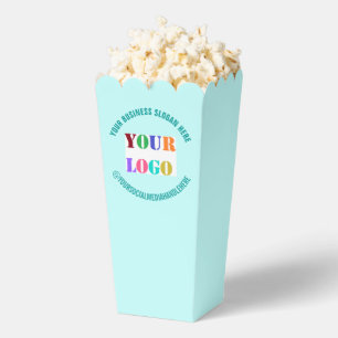 Ballotins Logo de l'entreprise personnalisée Texte Popcorn B