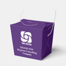 Logo d'entreprise violet personnalisé Fortune comm