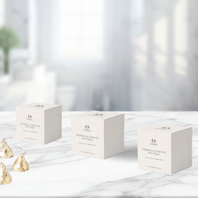 Ballotins Logo élégant d'entreprise en lin QR Marketing évén (Créateur téléchargé)