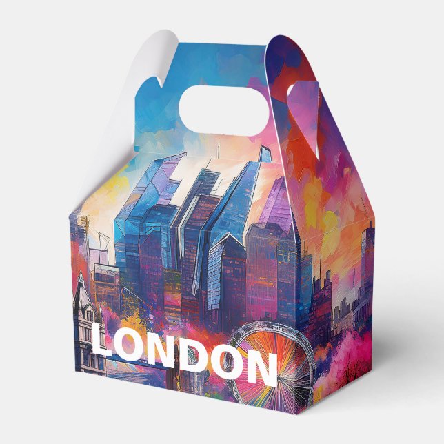 Ballotins Londres Toile Abstraite Art (Verso)