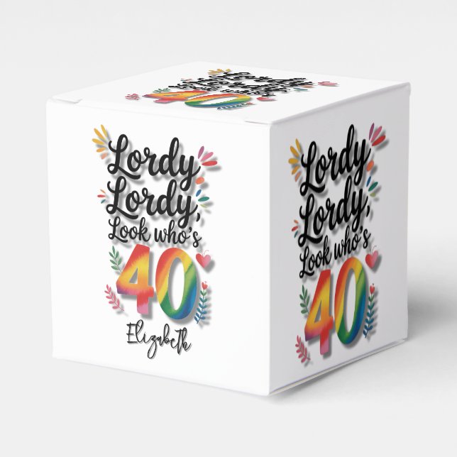 Ballotins Lordy Lordy Look Who’s 40 Birthday Party (Verso)