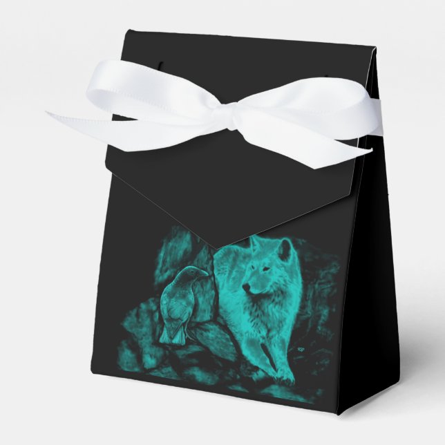 Ballotins Loup et corbeau dans la nuit (Verso)