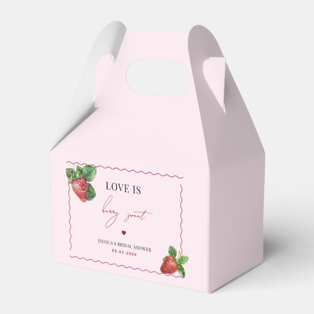Ballotins Love is Berry Sweet Pink Strawberry Bridal Shower (Verso)