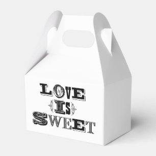 Ballotins Love is Sweet Mariage Vintage Noir et Blanc