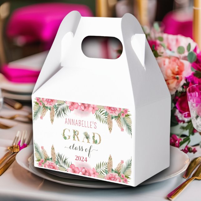 Ballotins Luau Graduation Class Of 2024 Floral (Créateur téléchargé)