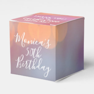 Ballotins Lumières Colorées Bokeh Rose Merci Fête 5 cm