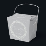 Ballotins Lumières grises brillantes Merci<br><div class="desc">Une couronne de lumières scintillantes contre un arrière - plan gris. La police de script "Merci" est une image, elle peut donc être redimensionnée, pivotée et repositionnée. Le reste du texte est entièrement modifiable. L'image Sparkling Lights peut également être redimensionnée et déplacée. D'autres couleurs, différentes tailles/formes de ballotin et d'éléments...</div>