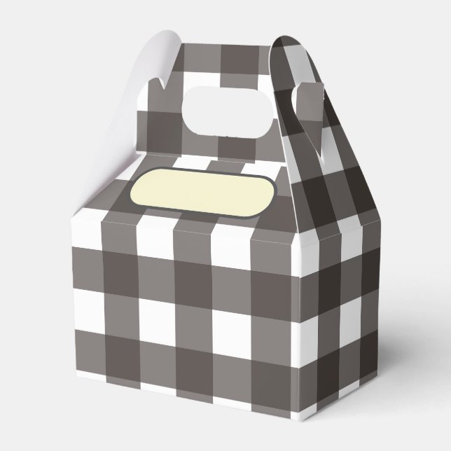 Ballotins Lunch Box Vichy gris anthracite (Verso)