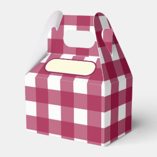 Ballotins Lunch Box Vichy rouge cerise
