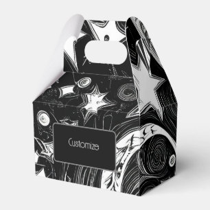 Ballotins Lune Abstraite Personnalisée Et Étoiles