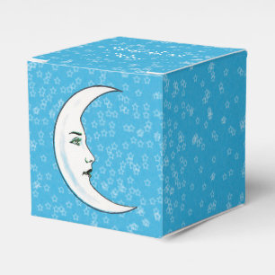 Ballotins Lune blanche Croissant avec visage élégant blanc é