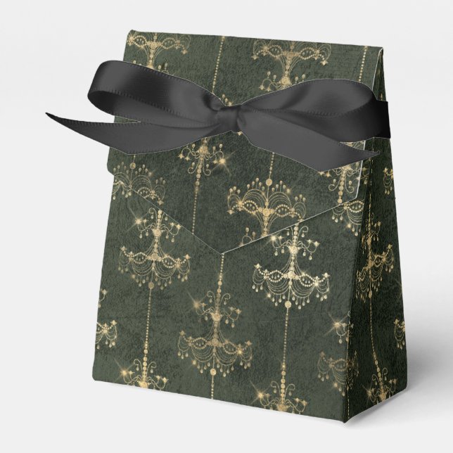 Ballotins Lustres Vintages vert et or (Verso)