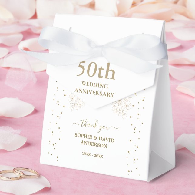 Ballotins Luxury Gold Confetti 50e anniversaire Mariage (Mariage)
