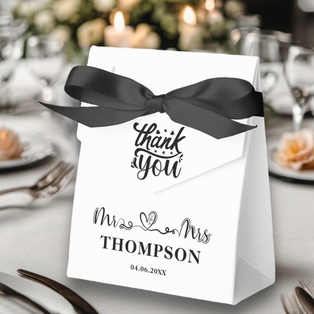 Ballotins M. et Mme Elegant Simple | Noir et blanc (Créateur téléchargé)