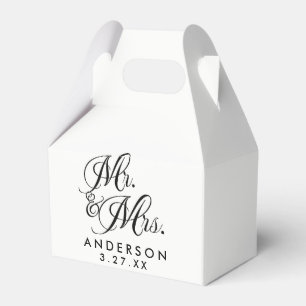 Ballotins M. & Mme Black White Mariage Fiançailles Favor