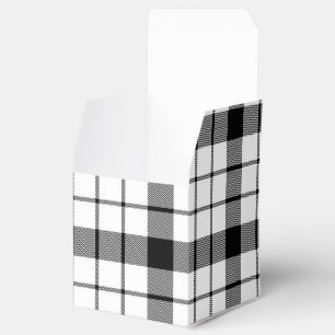 Ballotins MacFarlane tartan noir blanc plaid