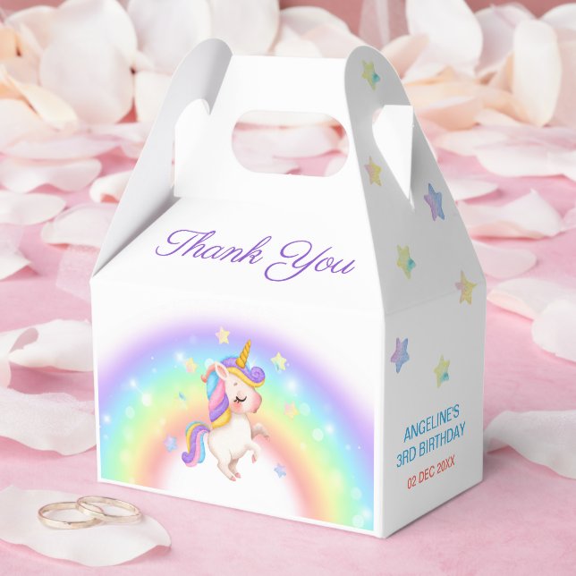 Ballotins Magical Day Rainbow Stars Unicorn Birthday  (Mariage)
