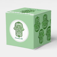 Main de henné de Hamsa (Vert)