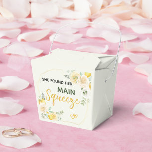 Ballotins Main Squeeze Élégant Citron Floral Baby Shower Fém
