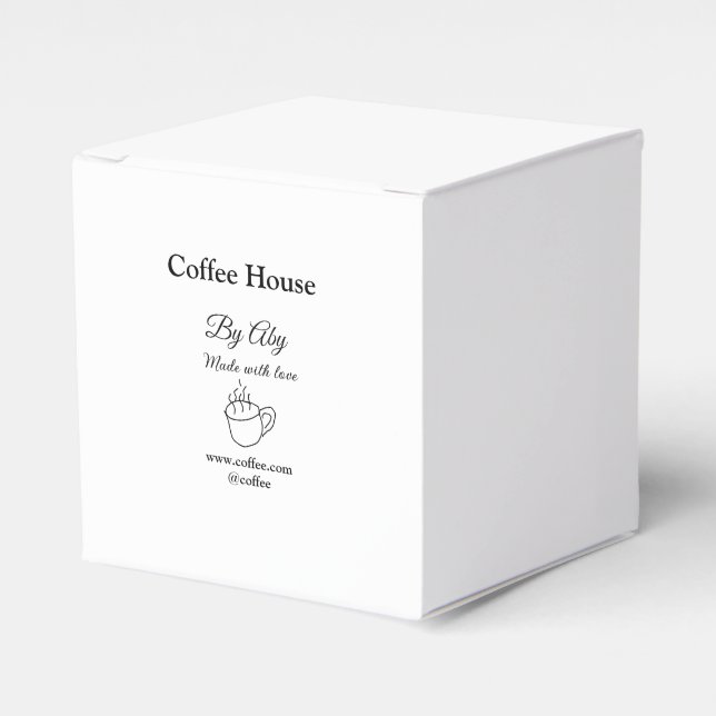 Ballotins Maison de café faite avec amour ajoutez le texte d (Verso)